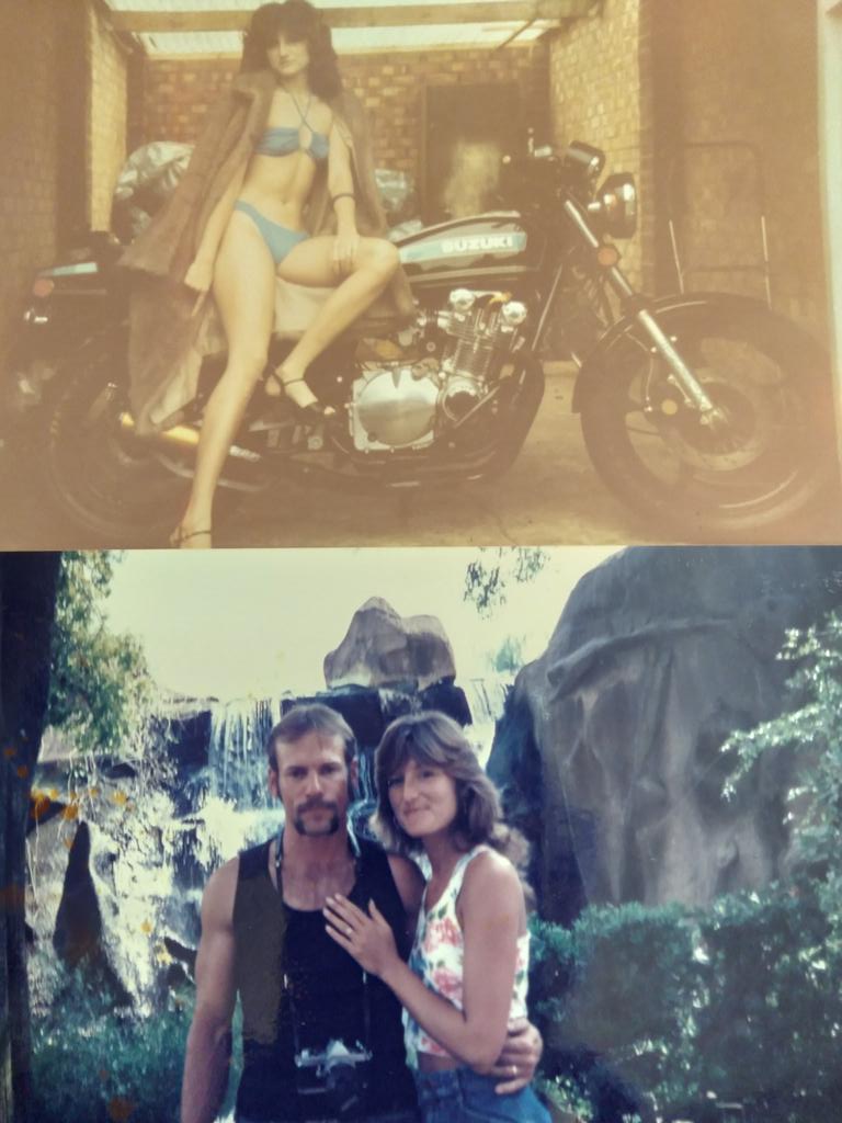 My wife, my bike, and myself