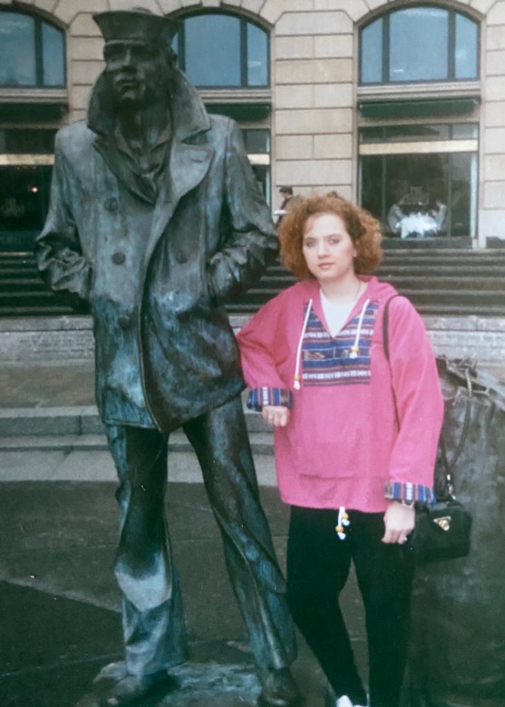 My Mother receaving my Fathers Metals from a General