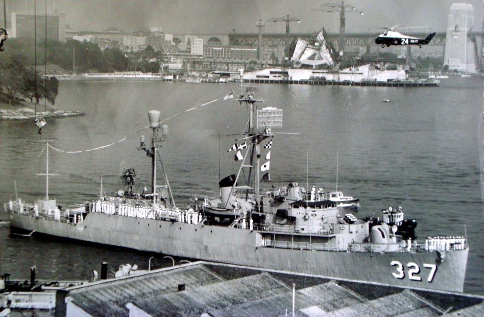 USS St. Clair County (LST-1096) Beached at Chu Lai