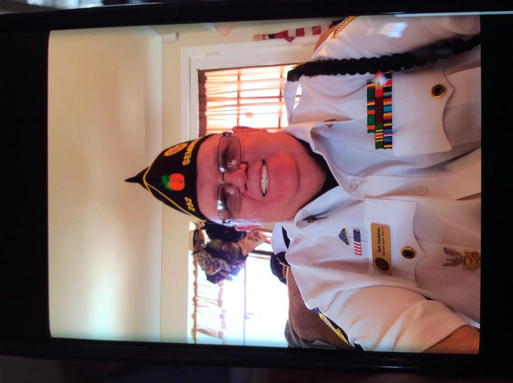 Two satisfied marines