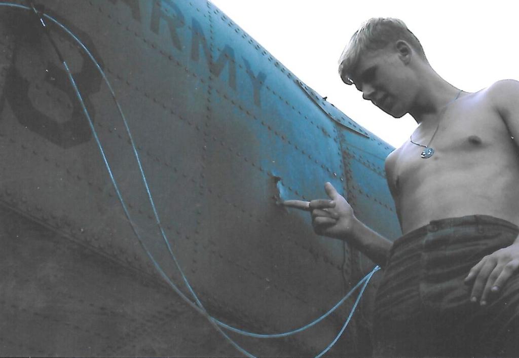 Atop the AN/FPS-24 radar antenna at Mt. Hebo AFS, Oregon