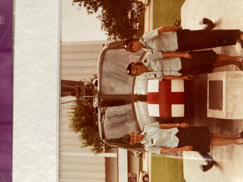 Wife & my son Michael Sitting on RF-4C fuel tank