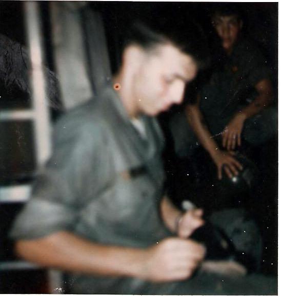 getting a haircut while  off duty Etain,France 196