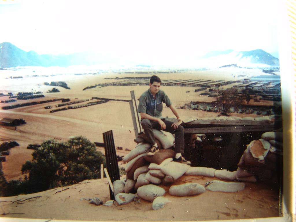 F-4 Phantom II of VF-121 over S. Calif coast (1962)