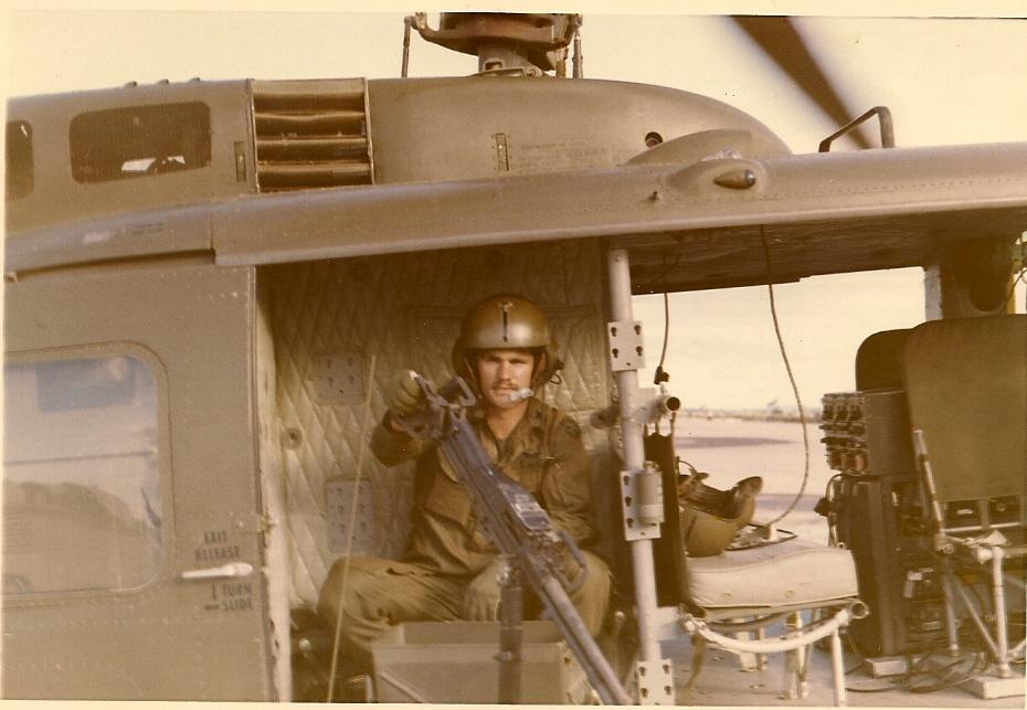 Sp-4 John C. Hansen Jr. with Cobra Phu Bai  1968