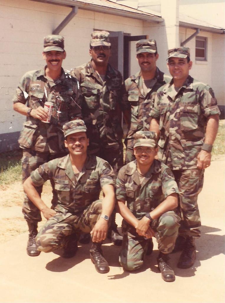Relaxing in our barracks in Okinawa
