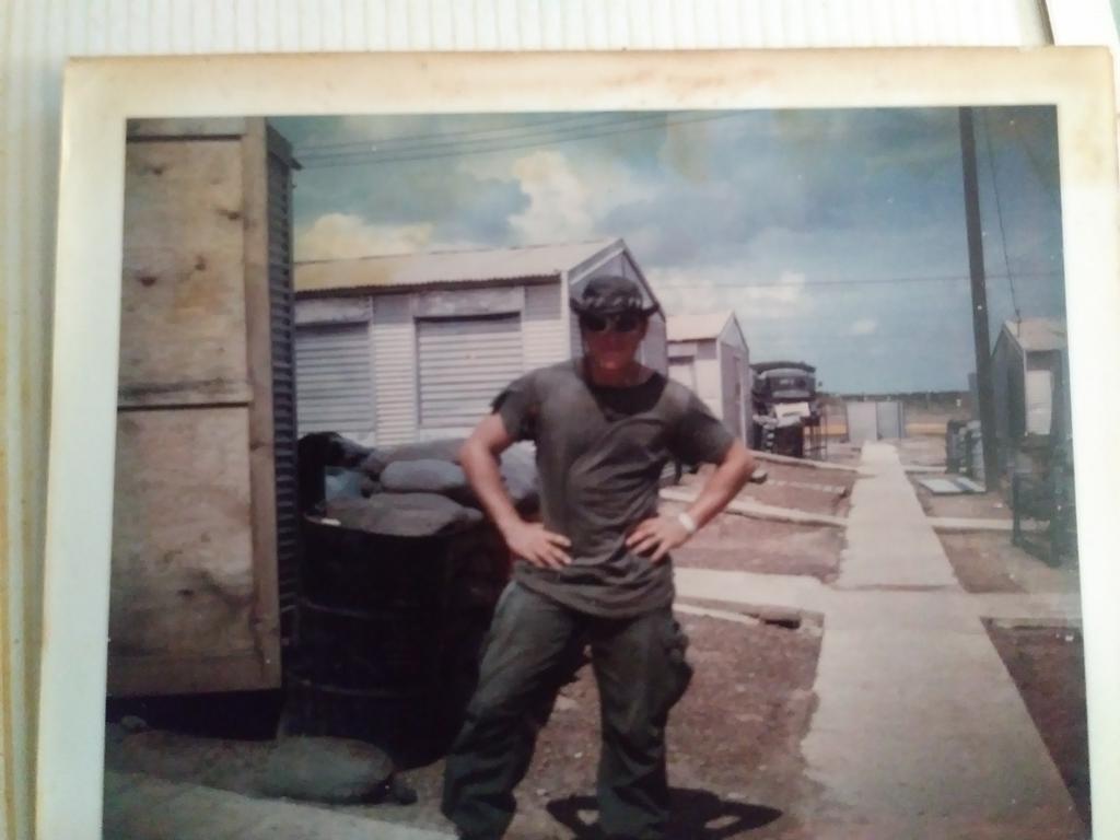 Cpl. Jack Laivins and non-military Mohawk haircut.