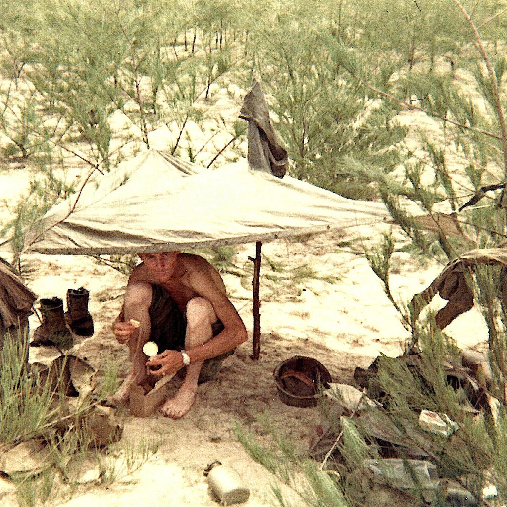 Mike and our replacement at DaNang