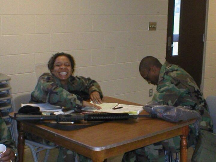 Riding in back of a 2 1/2 Ton loaded..towing a Water Buffalo