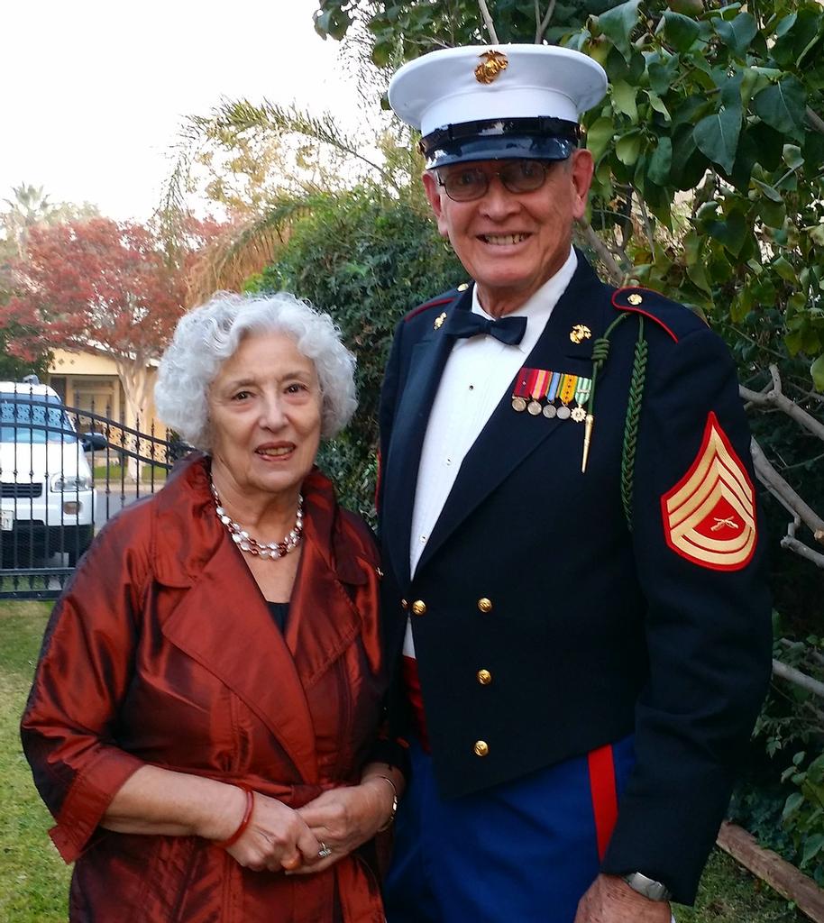 Nelda Jean Kelly Solomon and Unknown Marine